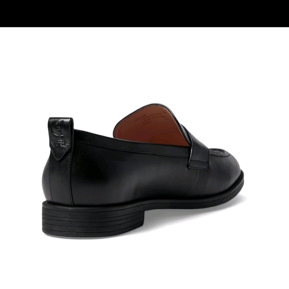 Cole Haan Men's Stassi Penny Loafer Leather Shoes - Black - Picture 7 of 9